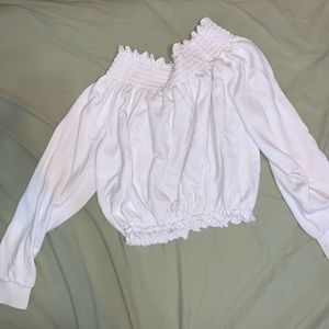 cozy off the shoulder top